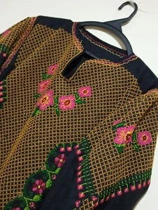 Old Palestinian Dress, Hand-Embroidered ,In Beautiful Colors ,Hebron Embroidery - Picture 1 of 21