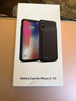 External Battery Case For Iphone X/XS. Pink/Gray.  4000MAh Item 566, 567 - Image 1 of 4