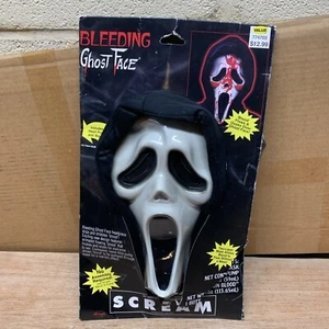 Vintage 1997 Scream Bleeding Ghost Face Mask Fun World Easter New In Open Box - Picture 1 of 8