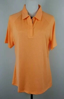 Polo de golf ANTIGUA, para mujer talla L, naranja, mangas cortas, elástico, NUEVO Foto 1 de 4