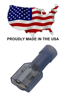 Terminales de cable MVP 50 hembra totalmente aislados conexión rápida azul calibre 14-16 - Imagen 1 de 1