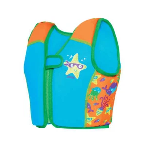 Zoggs Kids Swim Vest Swimming Jacket Super Star Swimsure Blue Pool Beach Top - Picture 1 of 5