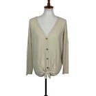 Fantastic Fawn Women's Long Sleeve Top Small Tie Front