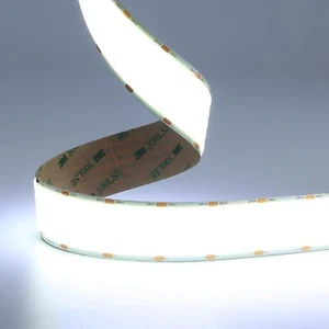 White 6000K Super Bright 30mm Wide LED Ribbon Tape 24V COB LED Strip 1600leds/m - Picture 1 of 11