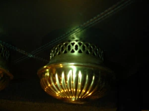  SOPORTE DE PANTALLA DE LATÓN ANTIGUO (1-2) - Imagen 1 de 7