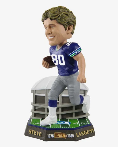 Steve Largent Seattle Seahawks Retired Pro Gate Series Bobblehead NFL Football Cover