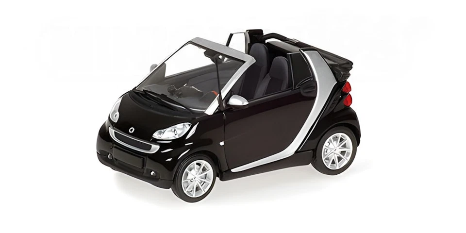 Minichamps 400036330 SMART CABRIOLET 2007 BLACK & SILVER scala 1/43 - Immagine 1 di 1