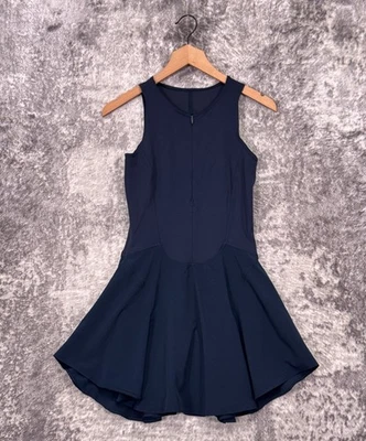 Vestido Lululemon Everlux 6 Mujer Azul Marino Corto Forrado Tenis Tanque Espalda Abierta Foto 1 de 4