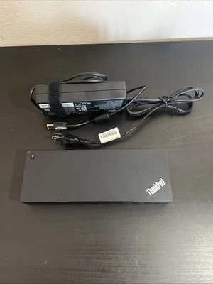 (USED) Lenovo ThinkPad Thunderbolt 3 Dock Gen 2 40AN DK1841 W/ 135W AC Adapter - Image 1 of 4