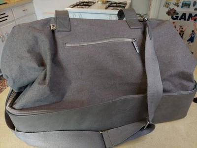Beis Weekender Bag Grey w/ Shoulder Strap & Shoe Compartment - Image 1 of 4