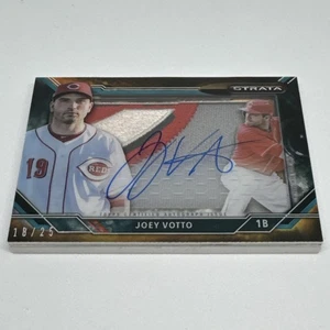 2001 Topps Strata Signature Patch Joey Votto #SSP-JV Reds 18/25 - Picture 1 of 24