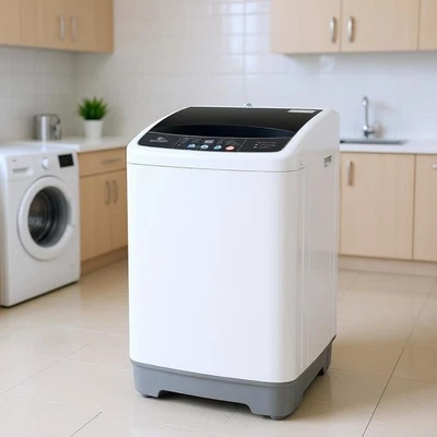 15.6lbs Full Auto Washing Machine Spinner Dry Washer for Home Apartment RV Dorms - Изображение 1 из 4