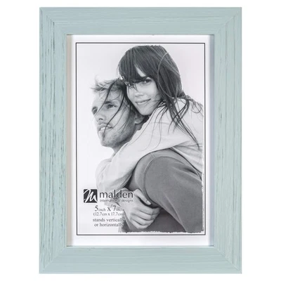 International Designs 807-57 Linear Picture Frame, 5x7, Seafoam Blue - Image 1 of 4