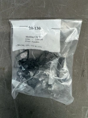 Chevy 150 210 1956 guardabarros delantero moldura cinturón clips lanza lateral 2/4 puertas Foto 1 de 4