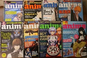 8 Wizard Anime Insider Magazine LOT #44-50+#54 Evangelion's, Death Note, Bleach - Imagen 1 de 10