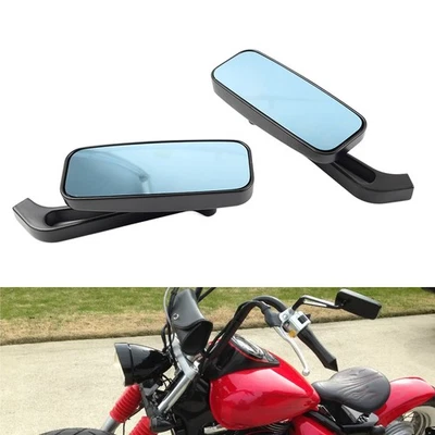 Motorcycle Rectangle Rearview Side Mirrors For Honda Rebel 250 CMX250 300 Black Foto 1 de 4