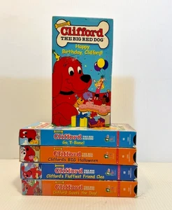 Clifford The Big Red Dog VHS Tapes Lot (15) Based on PBS TV Series & Books - Picture 1 of 6