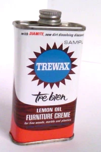 ✅Vintage~Trewax~Probengröße~Zitronenöl~Möbelcreme~VOLL~unbenutzt - Bild 1 von 7
