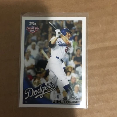 2010 Topps Opening Day #130 Jim Thome Los Angeles Dodgers Card - Image 1 of 2
