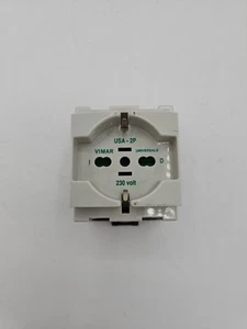 VIMAR Presa SICURY 2P+T 16A universale guida DIN 1299 7849 USATO USA-2P 230 VOLT - Imagen 1 de 5