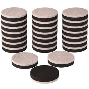 24 Pieces Furniture Sliders 2 Inch Round Felt Furniture Slider Reusable Heavy... - Picture 1 of 7