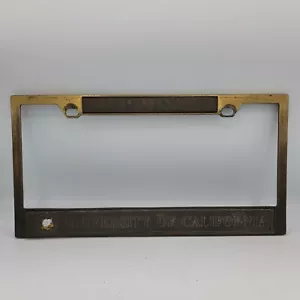 University of California Irvine Metal Gold Car Truck License Plate Frame - Picture 1 of 3