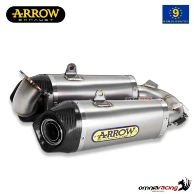 Par de escapes Arrow Works titanio homologado Ducati Panigale 899 2014-2015 Foto 1 de 4