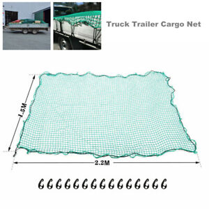 Cargo Net 1.5m x 2.2m Heavy Duty Mesh with Fixing Hook Kit for Truck Trailer Ute