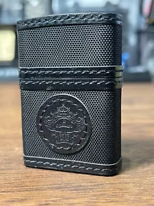 Zippo Japanese Leather Wrapped Black Lighter - Picture 1 of 5