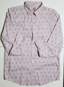 Thereabouts Peace Sign All Over Print Button Up Long Sleeve Shirt Girl's Size XL - Bild 1 von 9