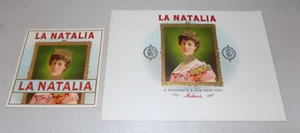 CIGAR BOX LABEL PAIR, Inner/Outer, LA NATALIA  / Free Shipping - Picture 1 of 1