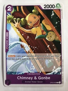 One Piece Pillars Of Strength Chimney & Gonbe OP03-065 NM - Picture 1 of 2