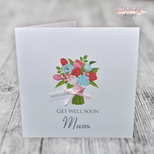 Personalised Get Well Soon Card Female - Picture 1 of 9