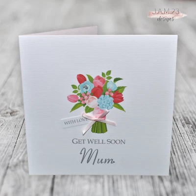 Personalised Get Well Soon Card Female - Image 1 of 4