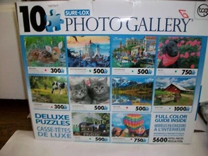 Sure-Lox Photo Gallery 10 Deluxe Jigsaw Puzzles 5600 Total Pieces Item # 80790-4 - Picture 1 of 5