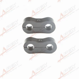 US 2pcs -3AN 3AN ID 9.5mm Billet Fuel Hose Black Hose Separator Fittings Adapter - Picture 1 of 6