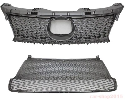 Fit for 2014-2016 Lexus CT200h CT 200h Front Upper + Lower Grille F Style - Image 1 of 4