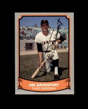 Jim Davenport Hand Signed 1989 Pacific Legends San Francisco Giants Autograph