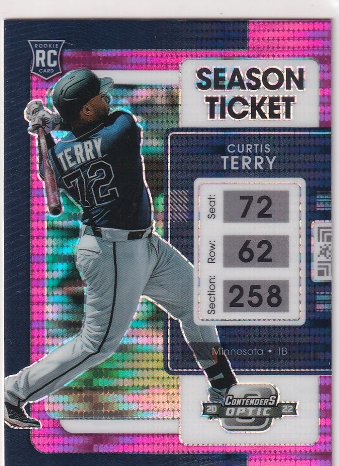 2022 CONTENDERS OPTIC PRIZMS PINK PULSAR RC CURTIS TERRY TWINS PRIZM (AA)-888 - Image 1 of 2