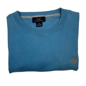 Pullover de algodón y cachemir Brooks Brothers 346 talla M azul - Imagen 1 de 8