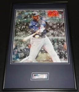Ellis Burks Signed Framed 12x18 Photo Display Cleveland Indians SNOW - Picture 1 of 2