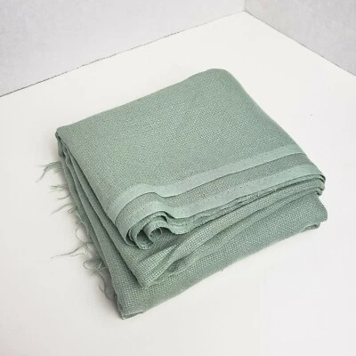 Polyester Cotton Fabric sewing quilting clothing Green 59x31" Vintage New - Image 1 of 4
