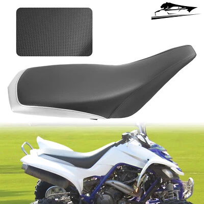 Asiento completo negro plateado para Yamaha Raptor 660R 2001 2002 2003 2004 2005 Foto 1 de 4