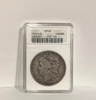 1900 - 0  MORGAN  SILVER  DOLLAR  VAM  29A  -  TOP  100  LIST - Image 1 of 4