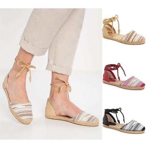 Scarpe estive basse donna Ugg Libbi Serape espadrillas D'Orsay NUOVE