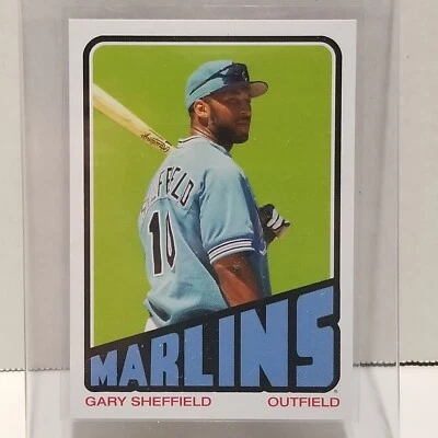 2022 Topps Throwback Thursday TBT Gary Sheffield Florida Marlins Card - Image 1 of 4