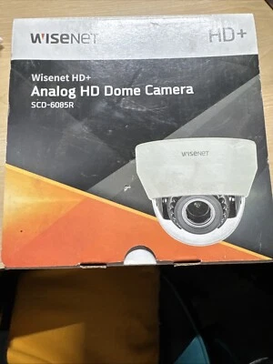 NEW Hanwha Vision WiseNet HD+ surveillance camera - dome 2 Megapixel - SCD-6085R - Image 1 of 3