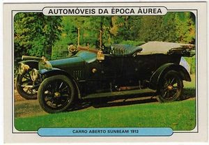1986 Portugese Pocket Calendar Featuring Vintage Car - Sunbeam 1913 - Picture 1 of 2