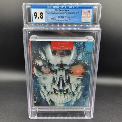 2015 COMIC CON - Cgc 9.8 A+ (9.6 cover) The Terminator - bluray Sealed DVD  - Image 1 of 2