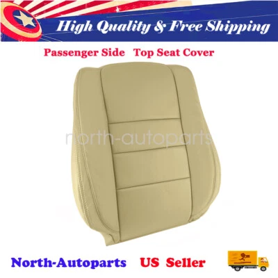 Replacement Passenger Top Back Leather Seat Cover Tan For 08-12 Honda Accord Foto 1 de 4